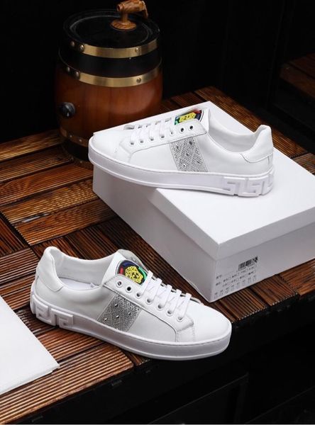 

2020-2019l italian men's designer shoes casual shoes and luxury sports shoes green red striped casual designer sports shoelace box, siz