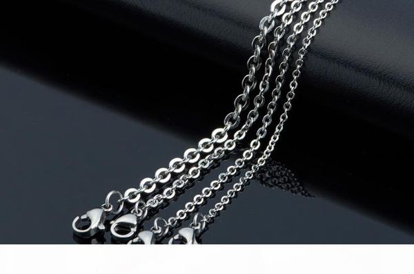 

real titanium stainless steel fashion jewelry high polished collar o shape chains necklace 50cm 4mm 5mm 6mm 8mm, Silver