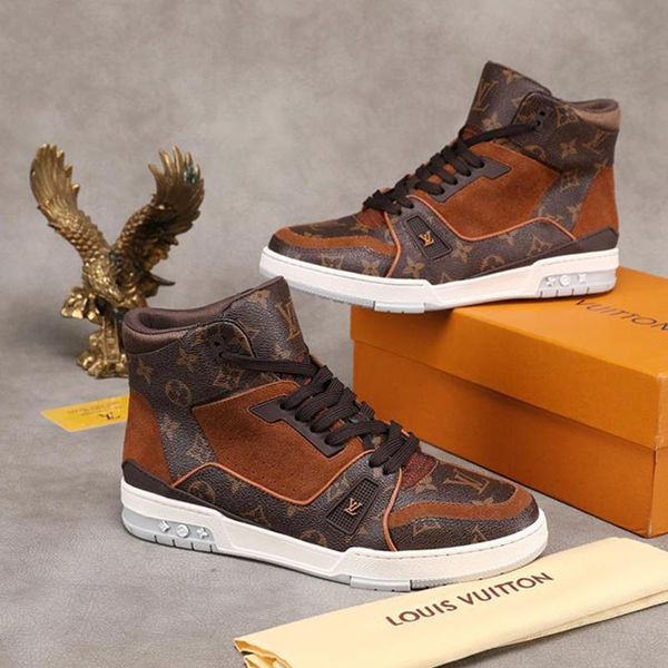 

2021 designer famous luxury mens casual shoes,high mens casual sport shoes breathable leather casual shoes size 38-46 0158, Black