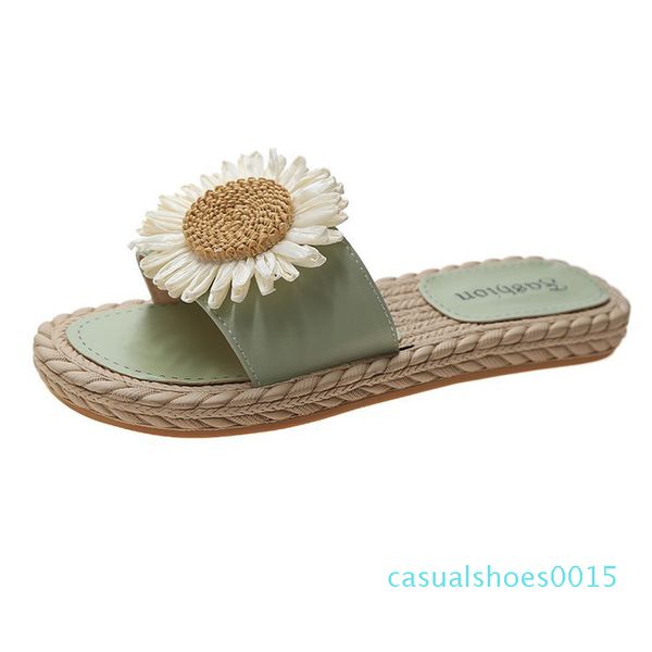 

1slippers casual butterfly-knot shoes slipers women low slides luxury 2020 flat rome scandals rubber pu basic fashion hoof heels c15, Black