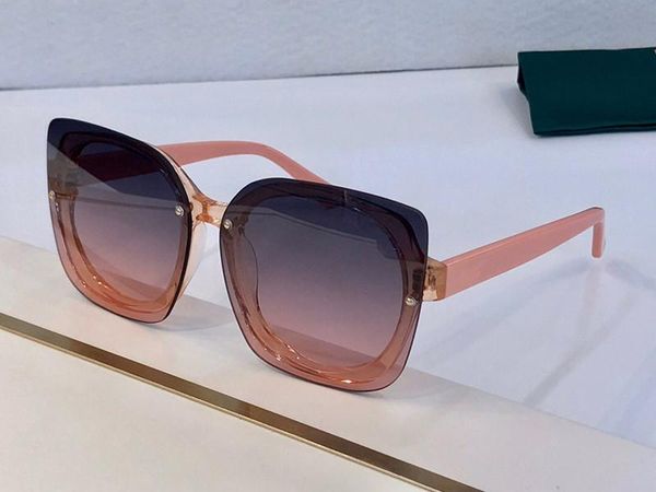 

5886 sunglasses for women popular square frameless fashion model uv protection lens summer style come with case, White;black
