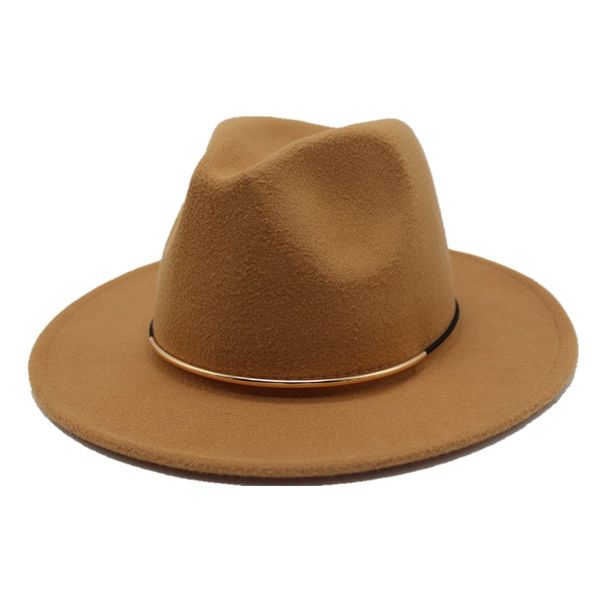

seioum 2020 новых женщин шерсти fedoras с металлическим кольцом широкий брим панама зимы теплые джазовые caps элегантная дама hat сомбреро, Blue;gray