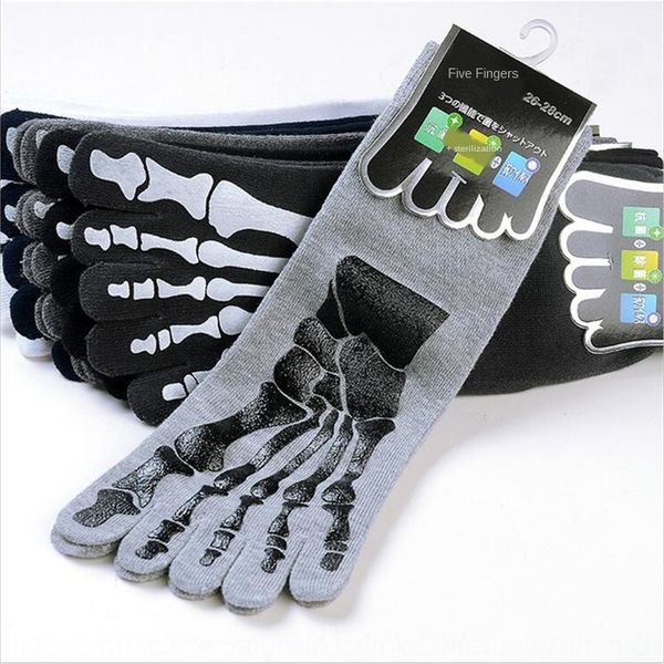 

breathable men five finger breathable men's five-finger autum season men's stockings autumn men-in-tube toe socks toe socks, Black