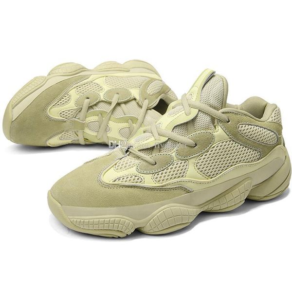 

sale bone white stone 500 wave runner blush desert 500s super moon yellow running shoes kanye west mens women sneakers, Black