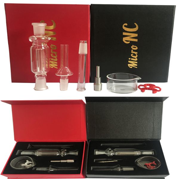 

Нектар Коллектор Kit 10mm happywater NC 10mm с стекла ногтя Нектар трубы металла Nail курить воды стеклянной трубы на складе красной коробке
