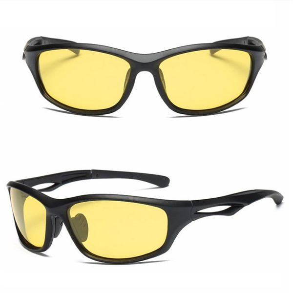 

sunglasses men driving sunglasses yellow lens uv400 protection night eyewear for driver night vision for headlight polarized, White;black