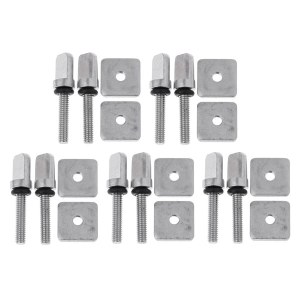 

10 sets stainless steel fin screw for longboard board mount hardware