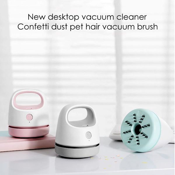 

usb charging deskvacuum cleaner confetti pet hair removal brush portable dust collector for notebook computer keyboard