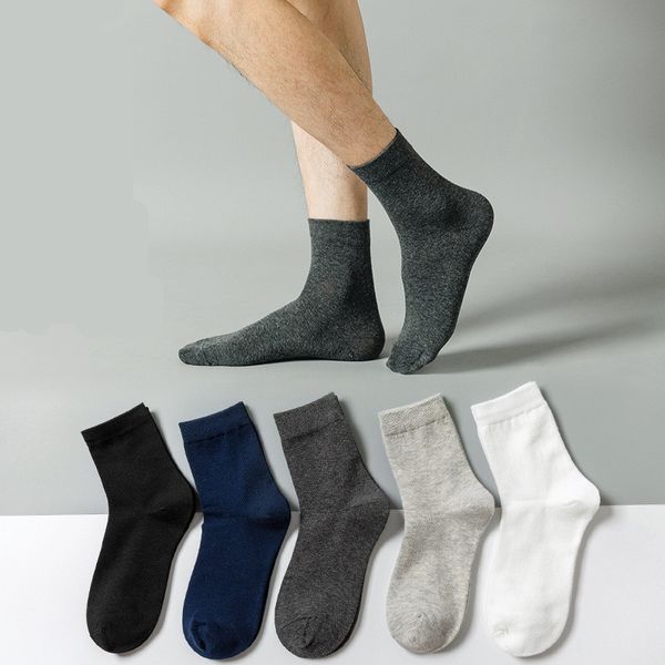 

mens deodorant formal ankle socks four seasons solid color causal sock breathable sweatproof casual men underwear, Black