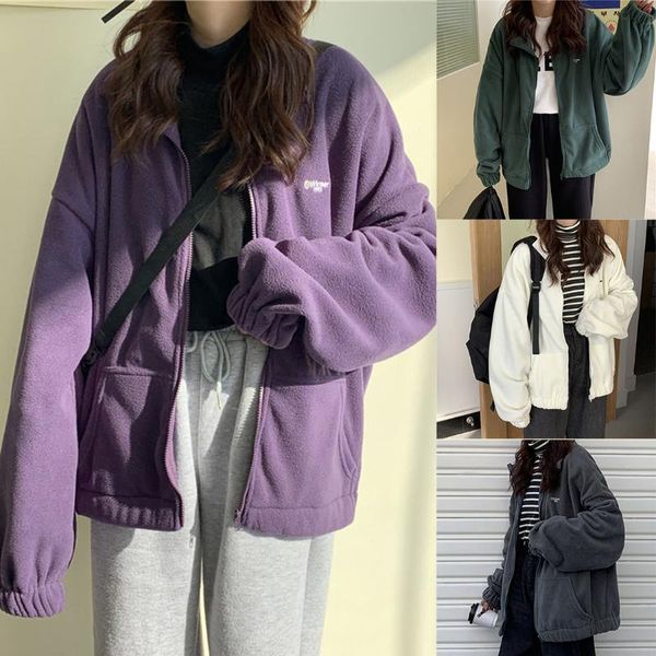 

women zip-up coat lapel coat printed pocket long sleeve trendy casual womens daily wear clothing female windproof running jacket, Black;red