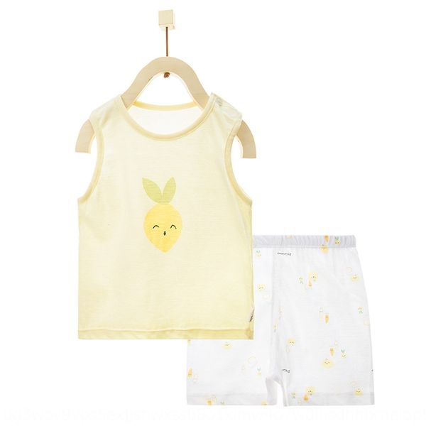 

vest vest shorts pajamas suit cotton shorts thin baby girl sleeveless two-piece suit men's baby summer clothes pajamas
