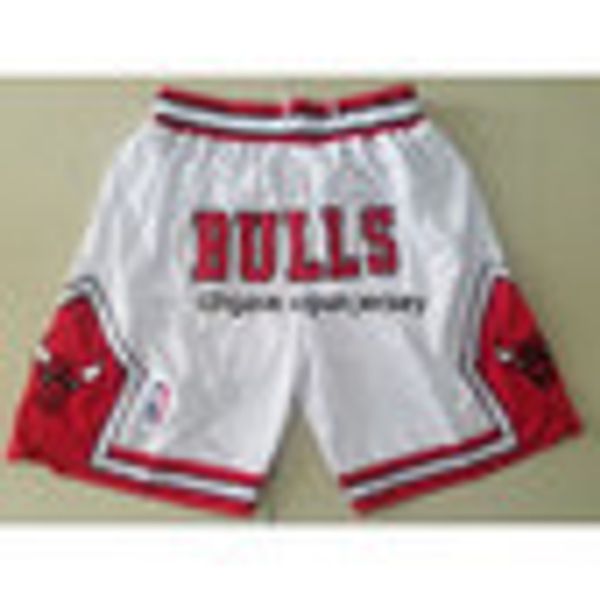 

basketball sports shorts shorts retro white bull shorts mens vest stitched basketball jerseys, Red