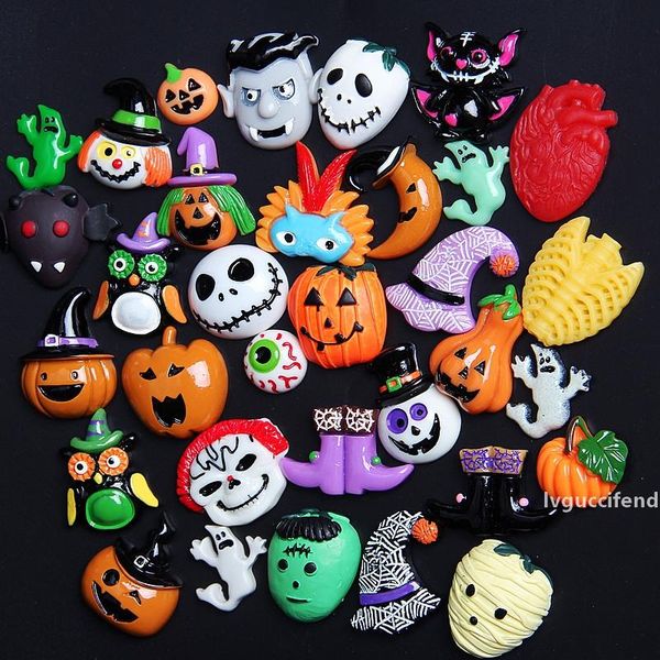 

halloween decorations accessory resin jack pumpkin ghost bat witch accessory apply in diy phone case earring headwear