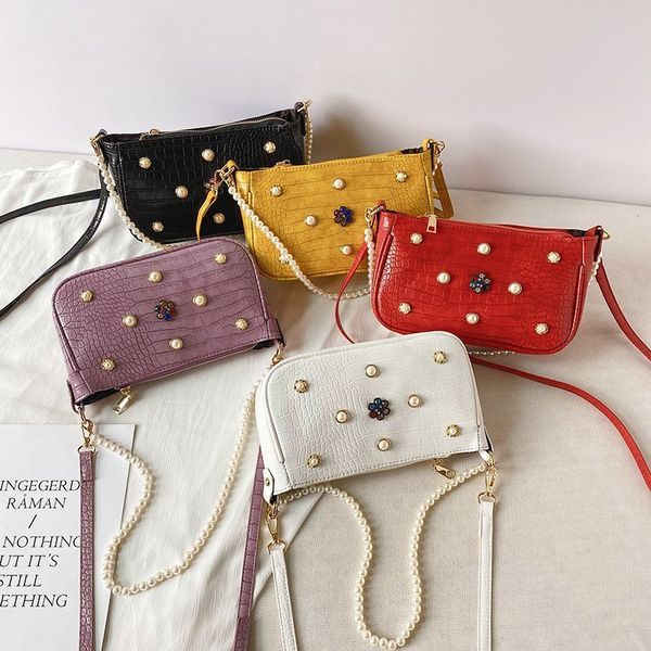 

retro hobo bags for women crossbody bag pearl leather vintage underarm shoulder bag women purse and handbag trendy female bolsos