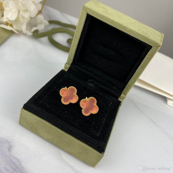 

designer earrings women jewelry s925 silver plated 5a women clover earrings women party earrings ing
