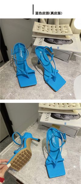 

на высоких каблуках сандалии сказочного стиль bv нового тонкие каблуками один слово пряжки черной моды зажатого носок обувь летом