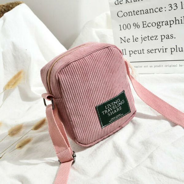 

square messenger bags women corduroy tote package ladies casual shoulder bag japanese style small crossbody bag