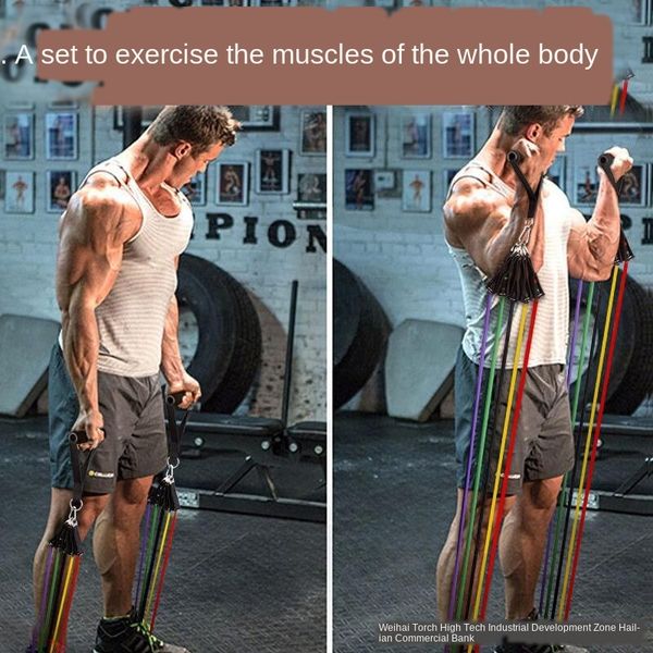 

zycyi multi-functional fitness equipment professional artifact stretch ropemen's and men's tension device household fitness equipm