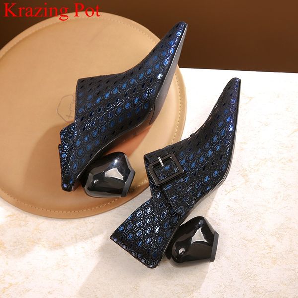 

big size strange style high heels sheepskin pointed toe zip elegant women pumps brand mature print office lady autumn shoes l10, Black