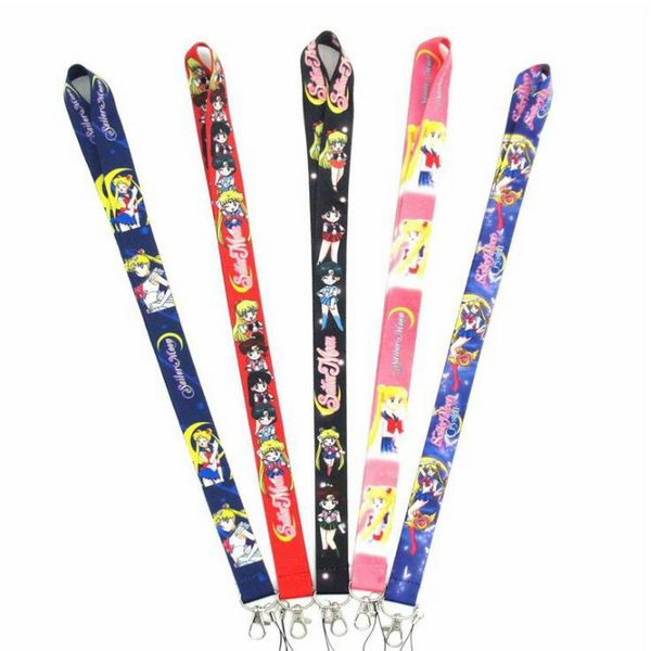 

новый 100шта аниме sailor moon key талреп косплей знак id карта держатели шея ремни брелоки брелок