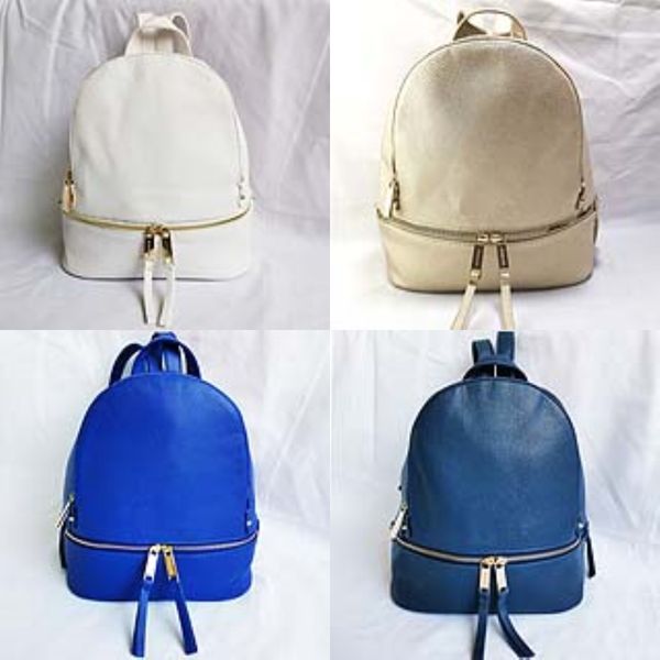 

2020 new backpack women's soft leather solid color casual fashion travel large capacity backpack ladiesg#431