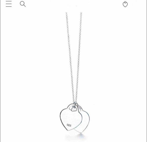 

have stamps 925 sterling silver heart love necklace pendant bijoux for lady design womens party wedding engagement jewelry for bride