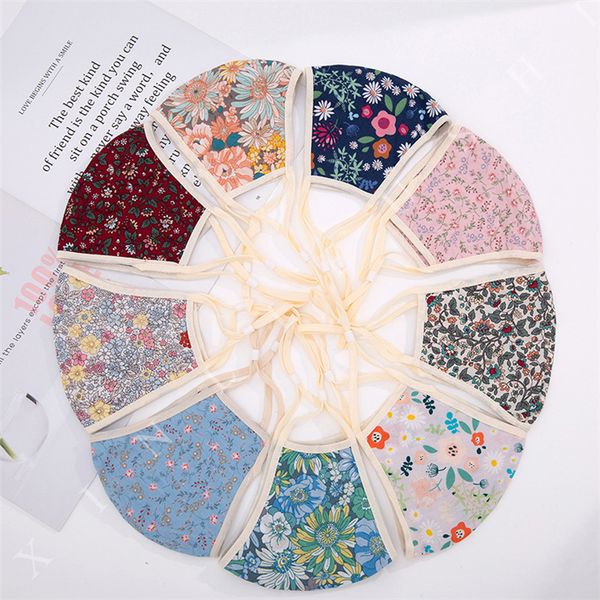 

cotton face mask reusable mask printed fashion folding sunscreen dustproof anti haze and breathable masks adjustable bwc756