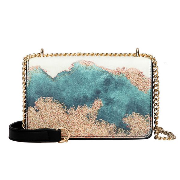 

womens brand bag womens embroidery handbag fashion oil painting shoulder bag messenger bag 2020 fashion new painted party package