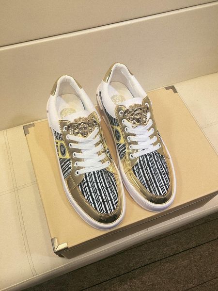 

2020-2019c summer new high-end brand men's leather comfortable low-casual shoes, fashion wild personality sports shoes, size: 38-44