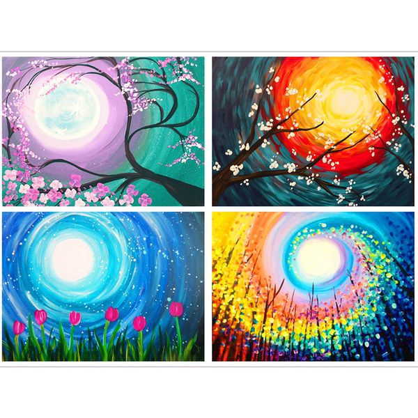 

5d diamond painting full diamond new landscape diamond embroidery moon tree decoration home decoration