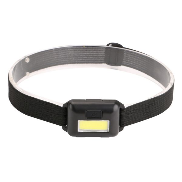 

headlamps cob led mini head light lamp headlight 3 modes rainproof torch for outdoor camping fishing black