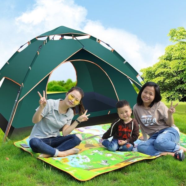 

outdoor camping fully automatic multi-person tent double-layer tent speed open beach leisure manufacturers wholesale and retail
