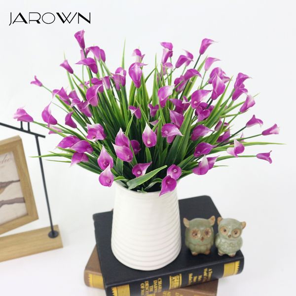 

decorative flowers & wreaths jarown artificial trumpet flower morning glory simulation small calla lily bouquet for wedding decoration home