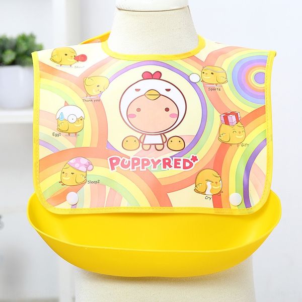 

baby silicone meal pocket waterproof bib baby bib children silica gel silica gel meal feeding pocket