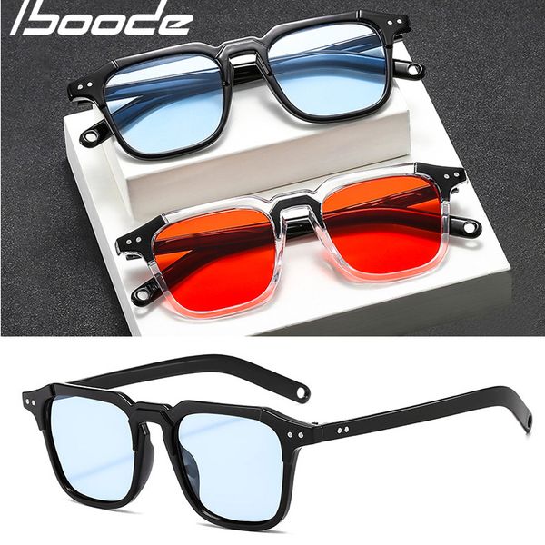 

iboode fashion square sunglasses women designer luxury man/women cat eye sunglasses classic vintage outdoor, White;black