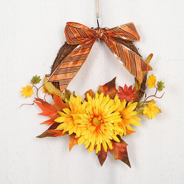 

день благодарения осень венок природа цветы cotton wood деревенское падение украшение висячие передняя дверь венок день благодарения