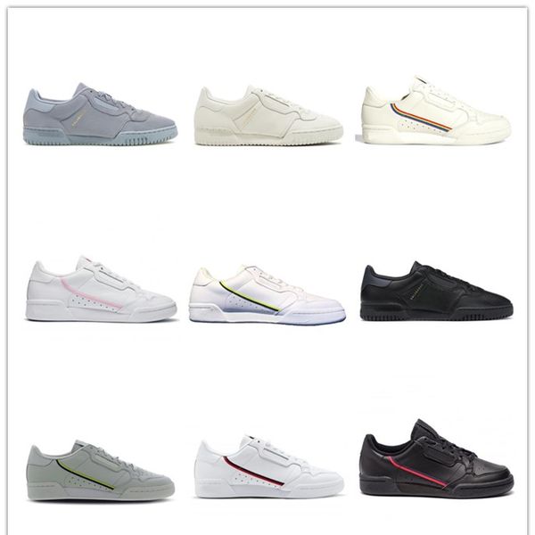 

2020 calabasas powerphase grey continental 80 casual shoes kanye west aero blue core black og white men women trainer sports sneakers 40-45
