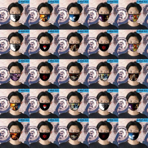 

cartoon ao mask reusable face 02 ao cubrebocas face naruto designer naruto children tapabocas mask for lqzay bbshome, Black