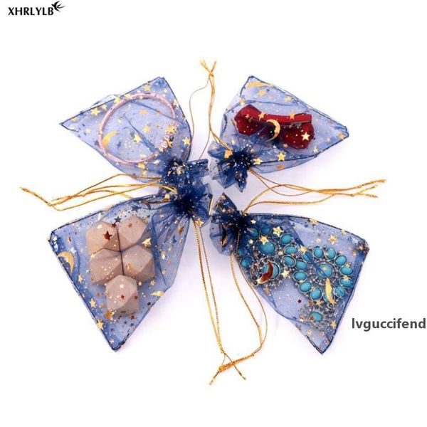 

xhrlylb 50pc xingyue yarn bag organza yarn wedding decoration mesh bag bunch pocket gift candy party gift bag.8