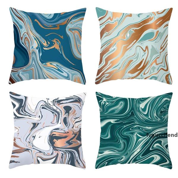 

colorful watermark beautiful printed pillow case cushion cover polyester peach skin pillowcases for home decoration
