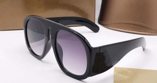 

Designer Luxury Men and Women Brand Oversized Mask Sunglasses Fashion Oval Sun glasses UV Protection Lens Coating Plated Frame With box Case