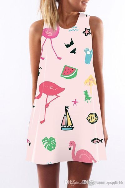 

women dress summer crew neck summer sling sleeveless hip wrap elegant lady various prints digital print skirt casual pencil dresses s-xl, Black;gray