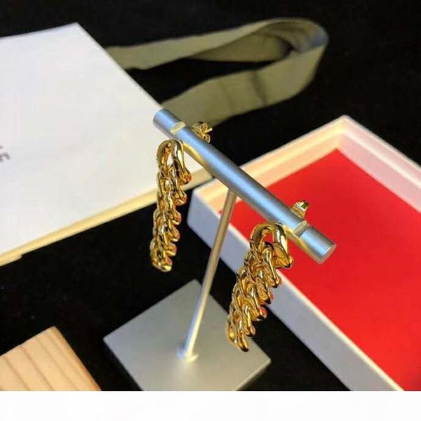 

special valentine's day gift for girl friend yellow gold plated long chain earrings for girls women for wedding party, Golden;silver