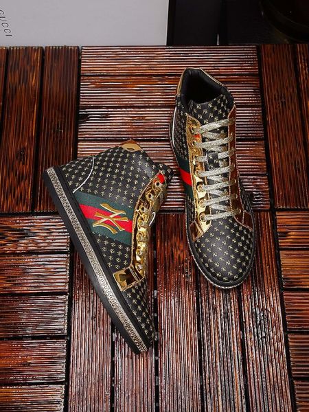 

2020a new fashion trend leather men's shoes high-casual shoes, fashion versatile comfortable outdoor sports shoes, original box del