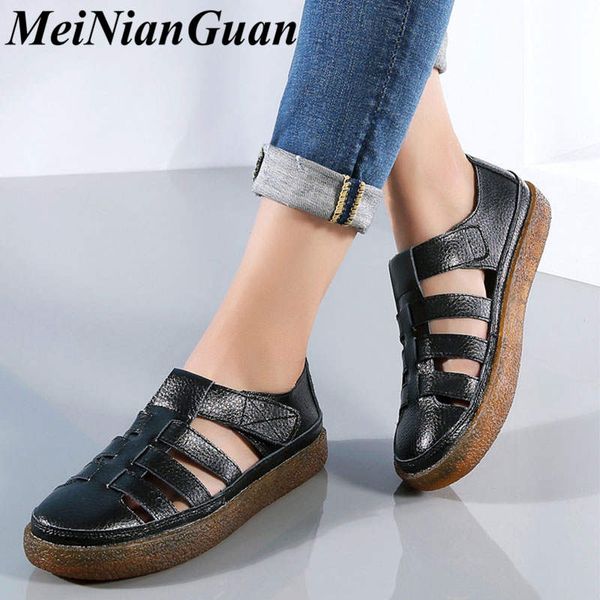 

casual lady platform sandals large size women's slippers magic sticker summer shoes for women fashion indoor luxury sandals a4, Black