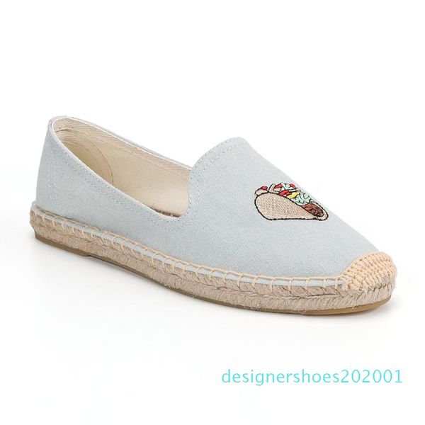 

tienda soludos espadrilles for women flat cartoon linen girl fisherman flats plimsolls driving new flowers flat spring printed cson05, Black