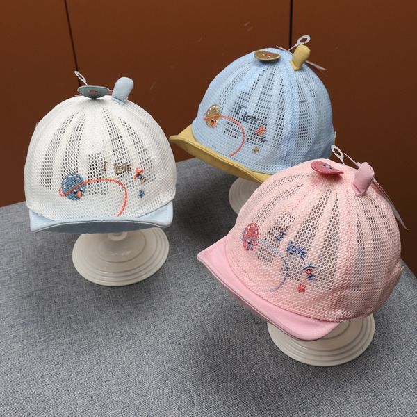

yufang xingtong fang st-cab423 star circumference 46-48 soft edge hat net cap net cap children's hat, Blue;gray