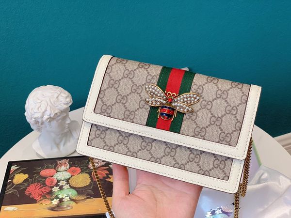 

bee clamshell handbag handbag wallet backpack main card holder duffle bag women handbags handbag horsebit card holder, Silver