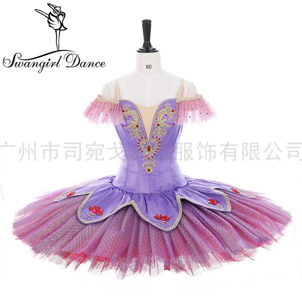 

women lilac fairy professional ballet tutu costumes pancake tutu child sleeping beauty competition tutu girls bt2045, Black;red