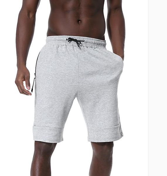

the new casual knitted shorts of summer 2020 for men in plain color, straight leg and five minutes, sport pants and middle pants, White;black